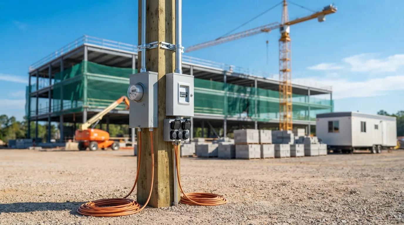 Temporary Power Pole in Sunrise Manor, NV